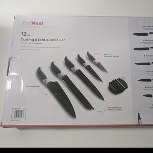 Eat Neat Prep, Slice & Organize Cutting Board & Knife Set